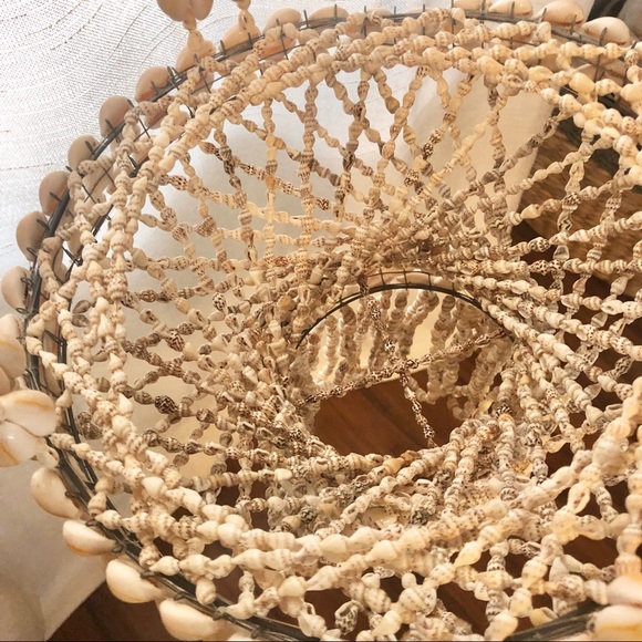 Vintage | Bohemian Seashell Beaded Hanging BOHO - Picture 4 of 6